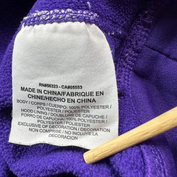 Nike Therma-Fit Sweatshirt Womens Medium Purple Gray Hooded Embroidered - Picture 14 of 16